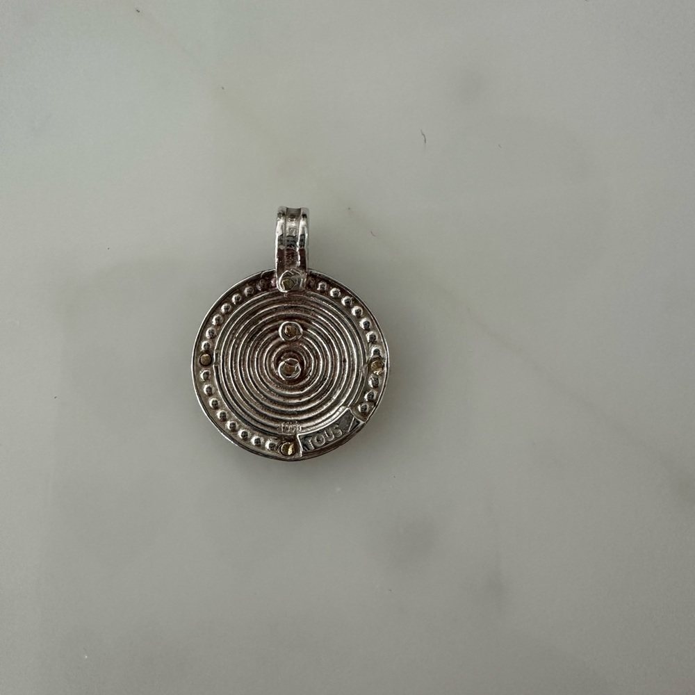 Tous Silver and Gold Spiral Necklace